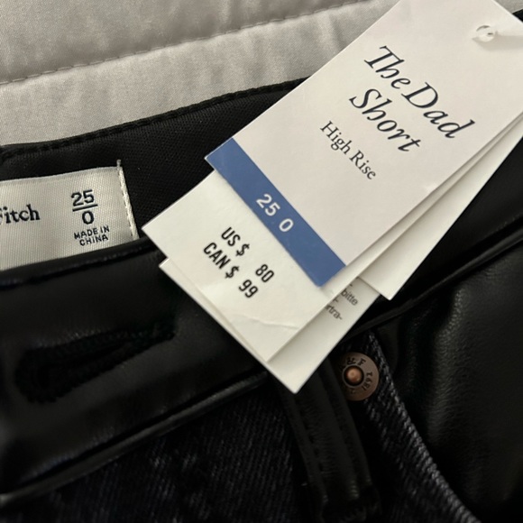 The Dad Short by Abercrombie and Fitch - black leather 25 - Picture 5 of 6